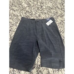 Honolua‎ Hawaii Grey  Polyester Cotton Blend Shorts Size 29 Zip Pocket